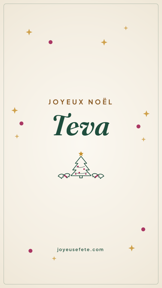 Image « Joyeux Noël Teva » au format story
