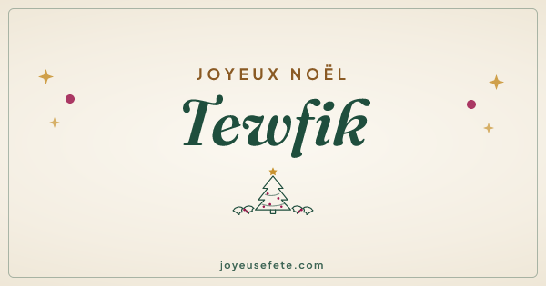 Image « Joyeux Noël Tewfik » au format large