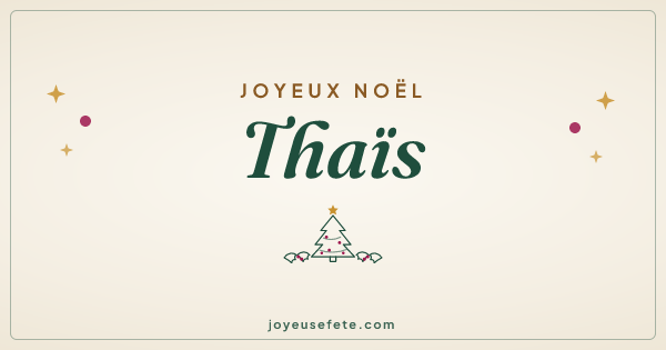 Image « Joyeux Noël Thaïs » au format large