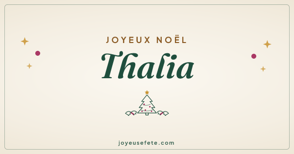 Image « Joyeux Noël Thalia » au format large