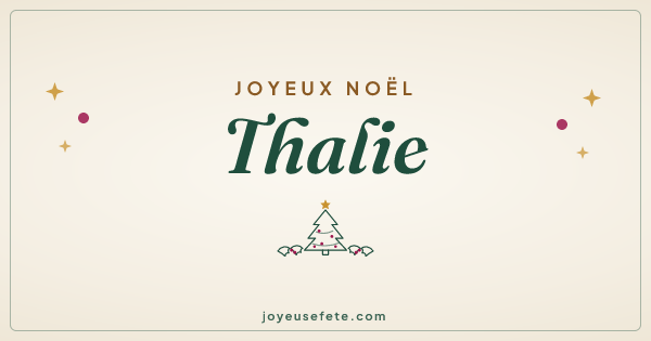 Image « Joyeux Noël Thalie » au format large