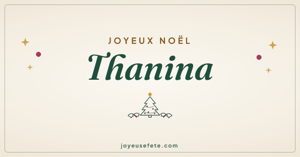 Image « Joyeux Noël Thanina » au format large