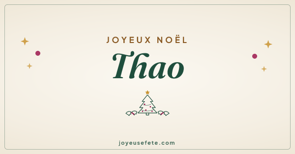 Image « Joyeux Noël Thao » au format large