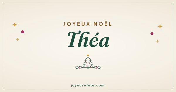 Image « Joyeux Noël Théa » au format large