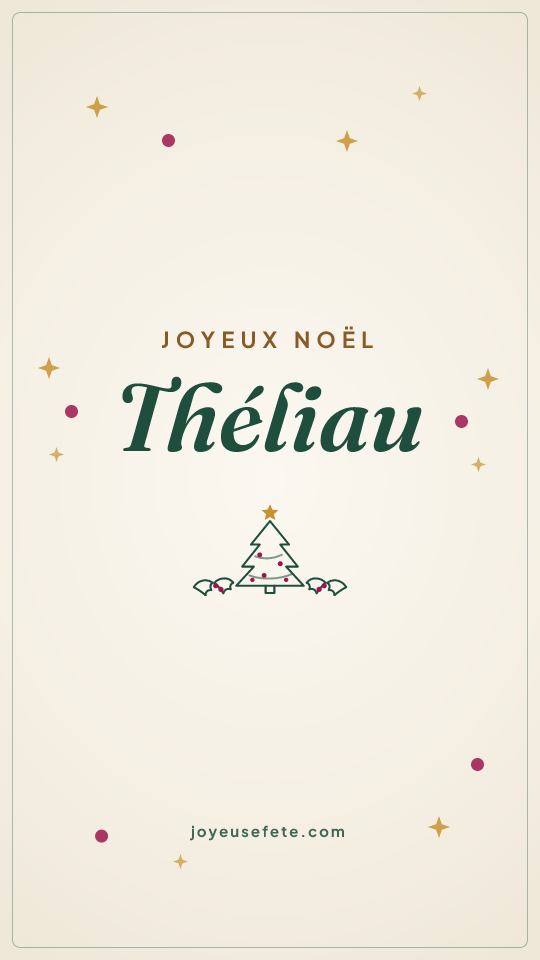 Image « Joyeux Noël Théliau » au format story