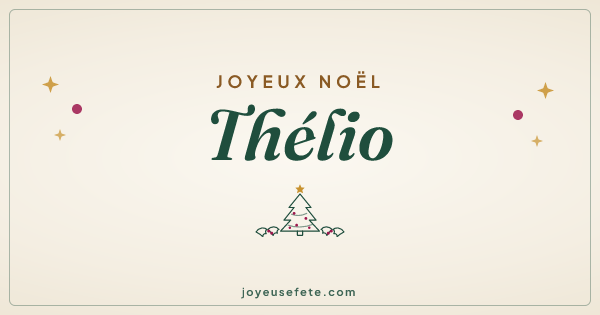 Image « Joyeux Noël Thélio » au format large