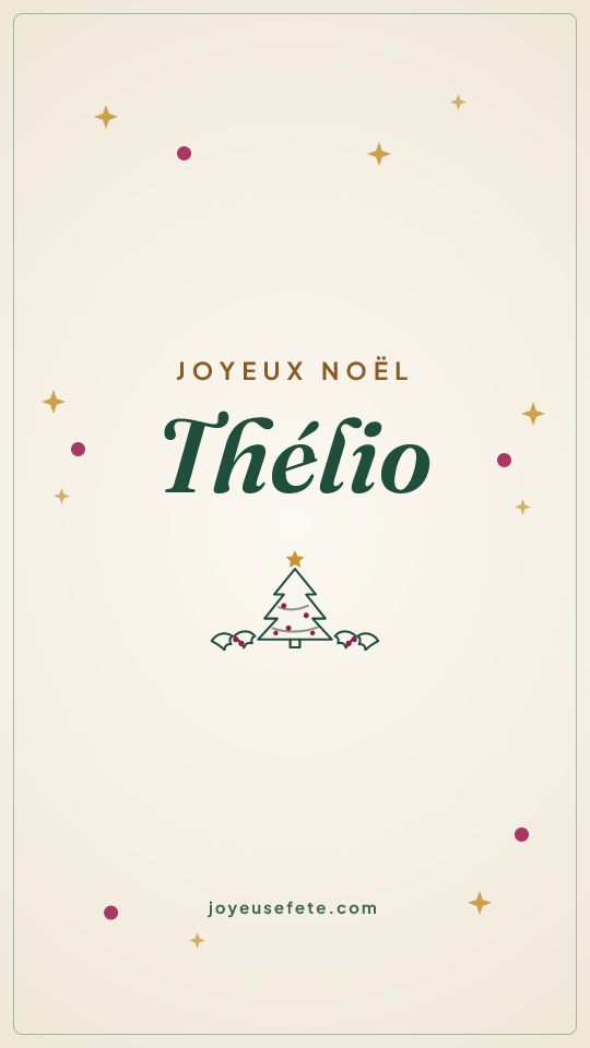 Image « Joyeux Noël Thélio » au format story