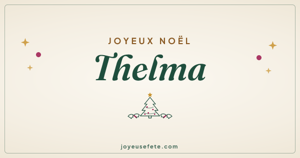 Image « Joyeux Noël Thelma » au format large