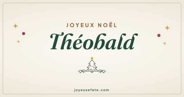 Image « Joyeux Noël Théobald » au format large