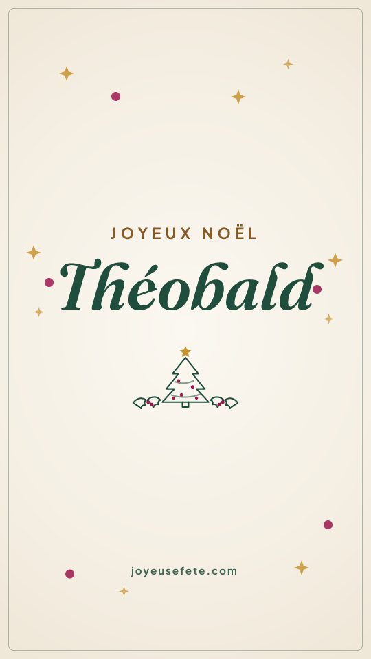 Image « Joyeux Noël Théobald » au format story