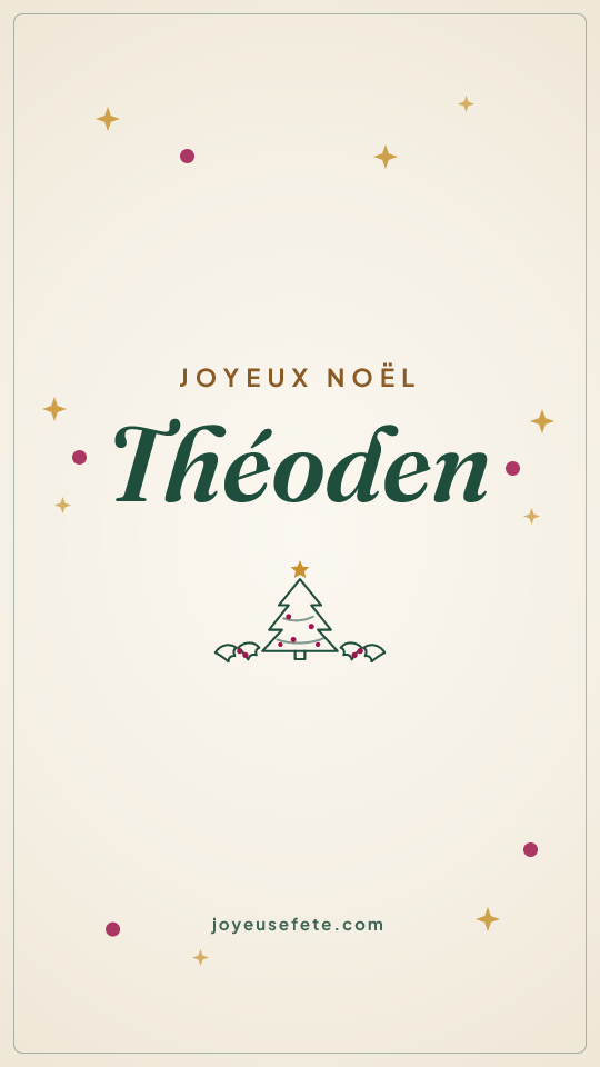 Image « Joyeux Noël Théoden » au format story