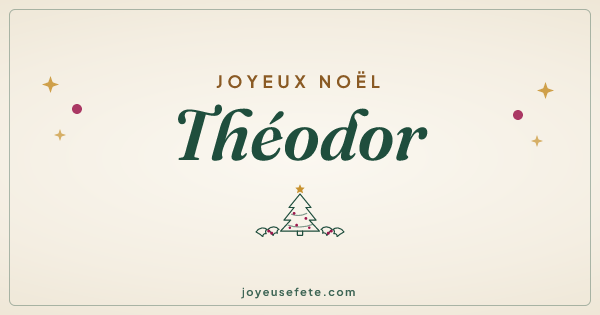 Image « Joyeux Noël Théodor » au format large