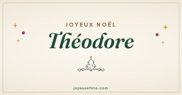 Image « Joyeux Noël Théodore » au format large