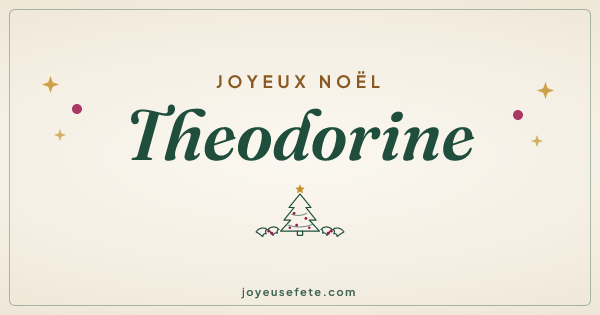 Image « Joyeux Noël Theodorine » au format large