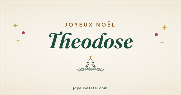 Image « Joyeux Noël Theodose » au format large