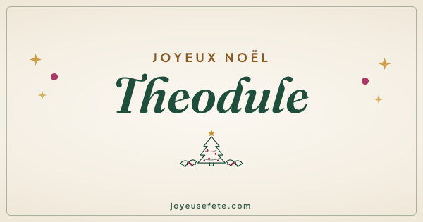 Image « Joyeux Noël Theodule » au format large