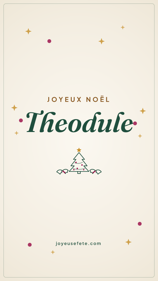 Image « Joyeux Noël Theodule » au format story