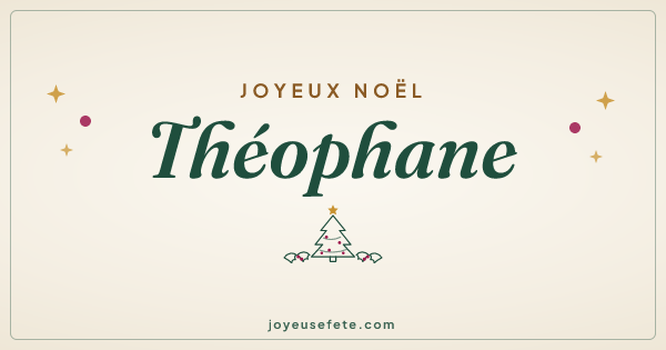 Image « Joyeux Noël Théophane » au format large
