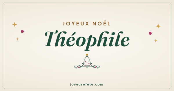 Image « Joyeux Noël Théophile » au format large