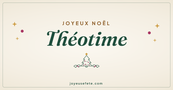 Image « Joyeux Noël Théotime » au format large