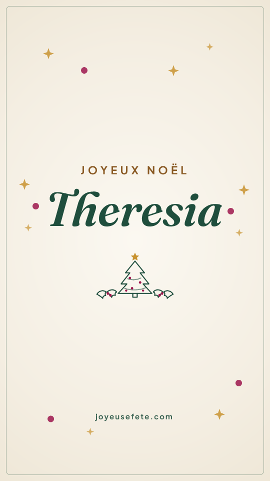 Image « Joyeux Noël Theresia » au format story