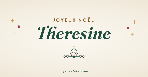 Image « Joyeux Noël Theresine » au format large