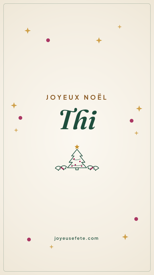 Image « Joyeux Noël Thi » au format story