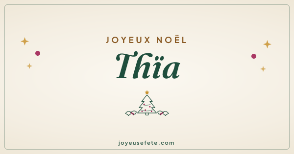 Image « Joyeux Noël Thïa » au format large