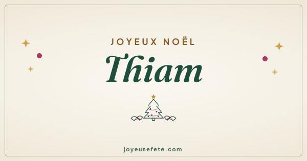 Image « Joyeux Noël Thiam » au format large