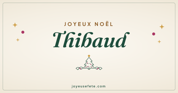 Image « Joyeux Noël Thibaud » au format large