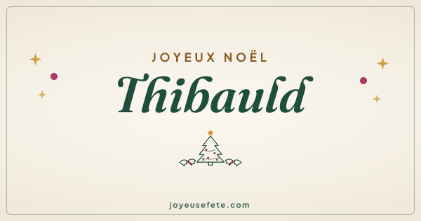 Image « Joyeux Noël Thibauld » au format large