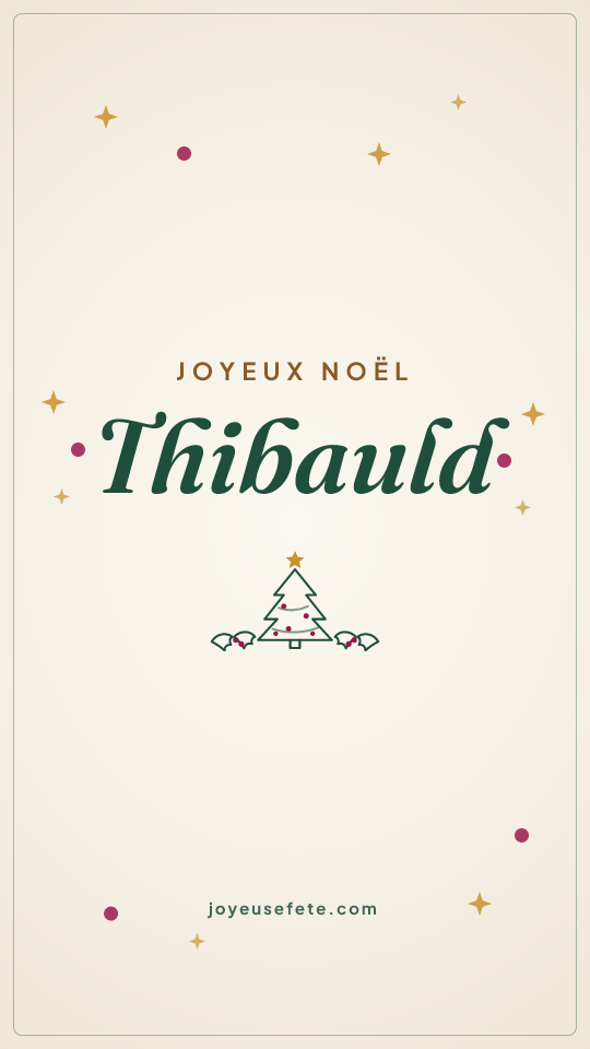 Image « Joyeux Noël Thibauld » au format story