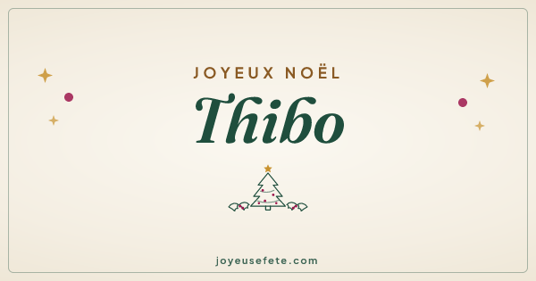 Image « Joyeux Noël Thibo » au format large