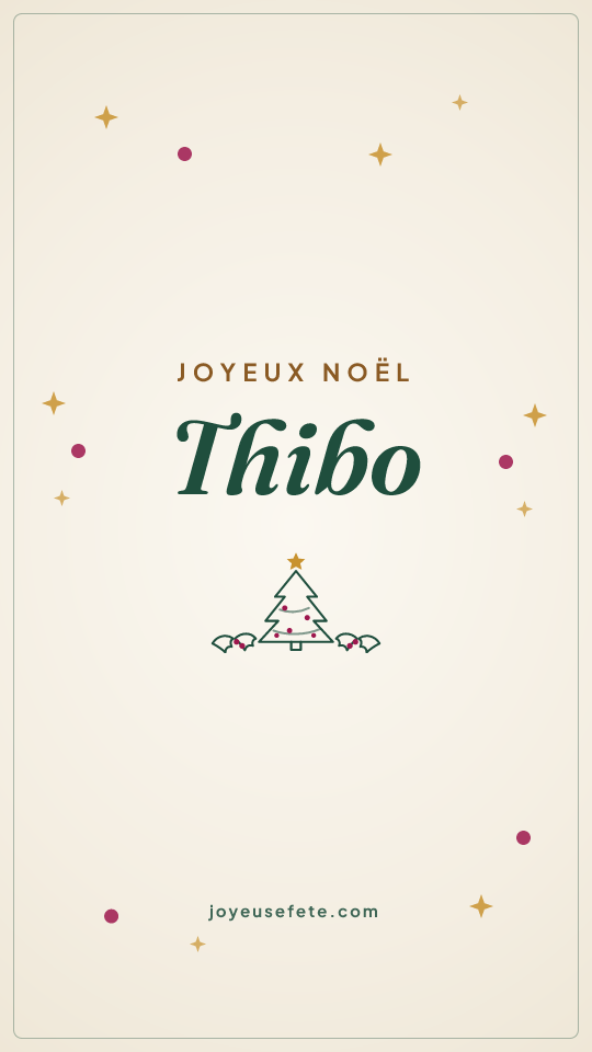 Image « Joyeux Noël Thibo » au format story