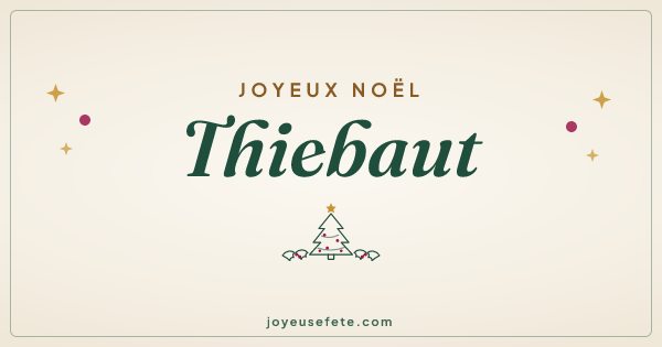 Image « Joyeux Noël Thiebaut » au format large
