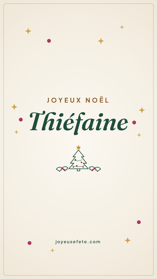 Image « Joyeux Noël Thiéfaine » au format story