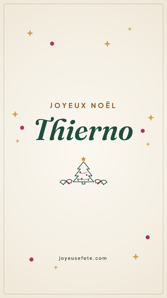 Image « Joyeux Noël Thierno » au format story