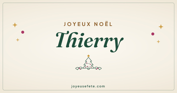 Image « Joyeux Noël Thierry » au format large