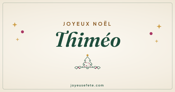 Image « Joyeux Noël Thiméo » au format large