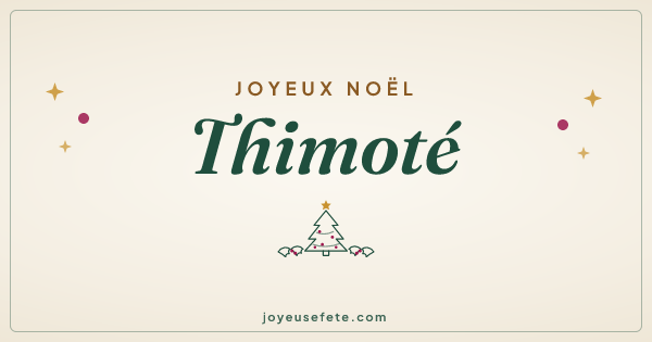Image « Joyeux Noël Thimoté » au format large