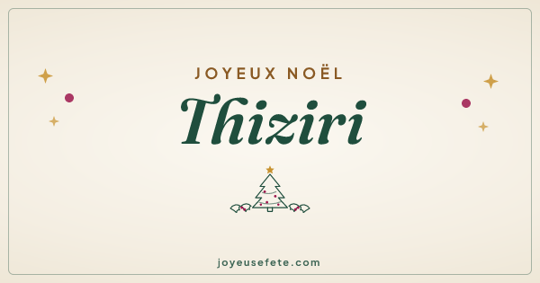 Image « Joyeux Noël Thiziri » au format large