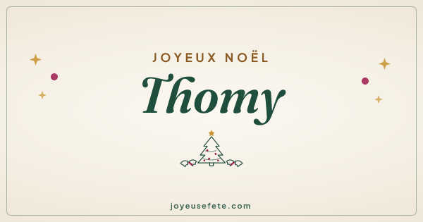 Image « Joyeux Noël Thomy » au format large