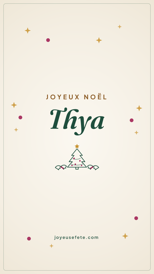 Image « Joyeux Noël Thya » au format story