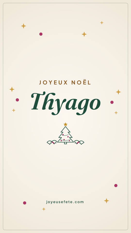 Image « Joyeux Noël Thyago » au format story