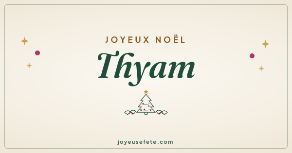 Image « Joyeux Noël Thyam » au format large