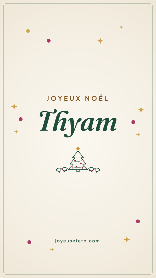 Image « Joyeux Noël Thyam » au format story