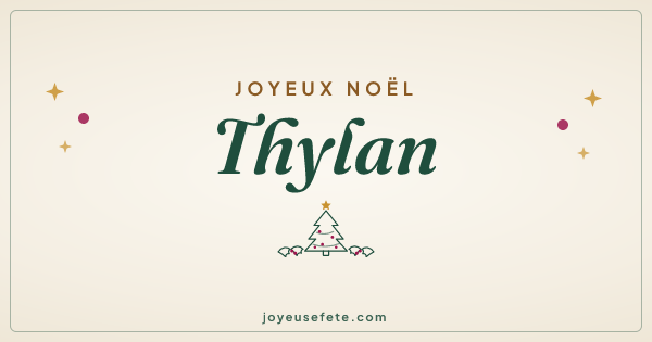 Image « Joyeux Noël Thylan » au format large