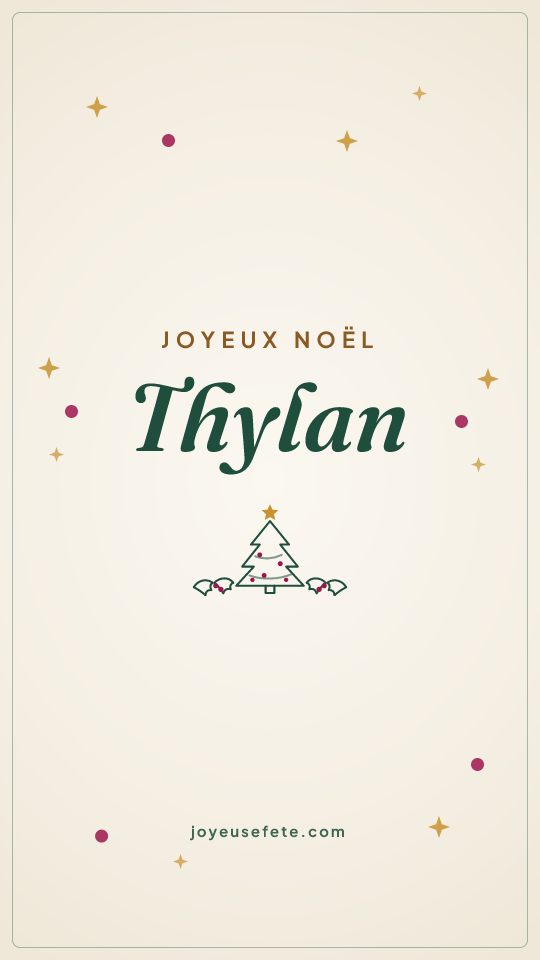Image « Joyeux Noël Thylan » au format story