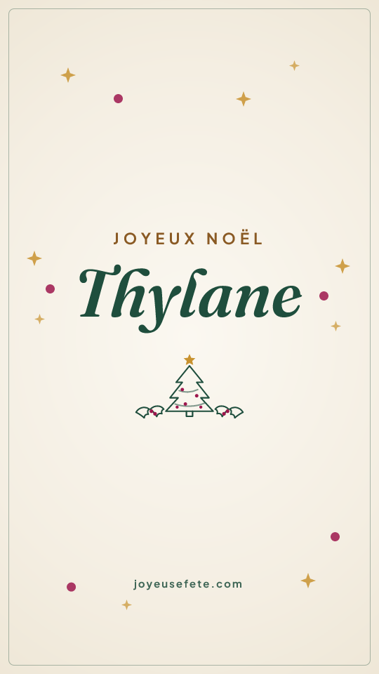 Image « Joyeux Noël Thylane » au format story