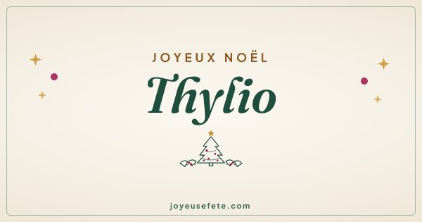 Image « Joyeux Noël Thylio » au format large